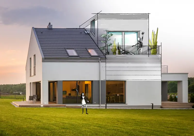 Surélévation de maison