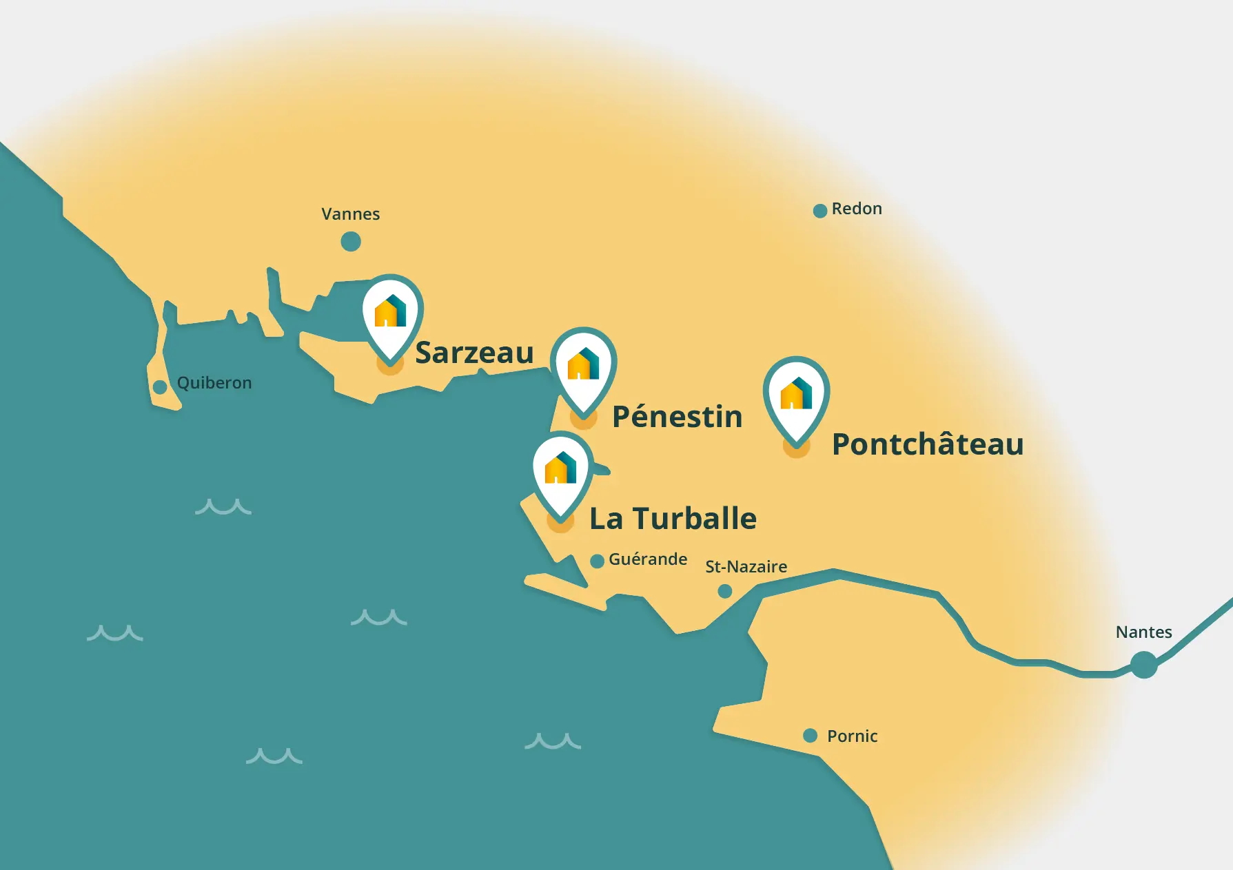 Carte des agences Réno Bati Ouest
